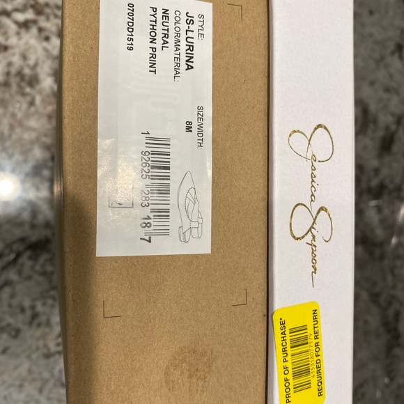 Jessica Simpson Lurina Python Print Shoes Size 8 - Picture 8 of 8